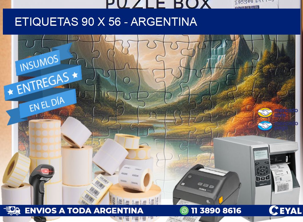 ETIQUETAS 90 x 56 - ARGENTINA