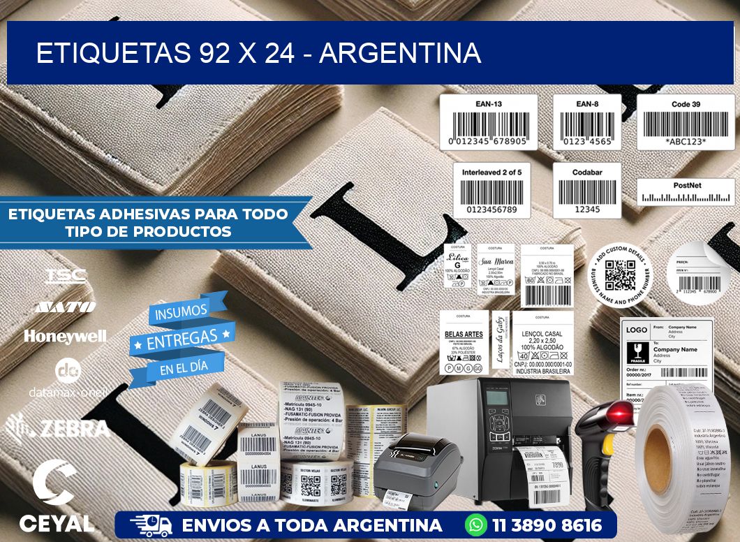 ETIQUETAS 92 x 24 – ARGENTINA