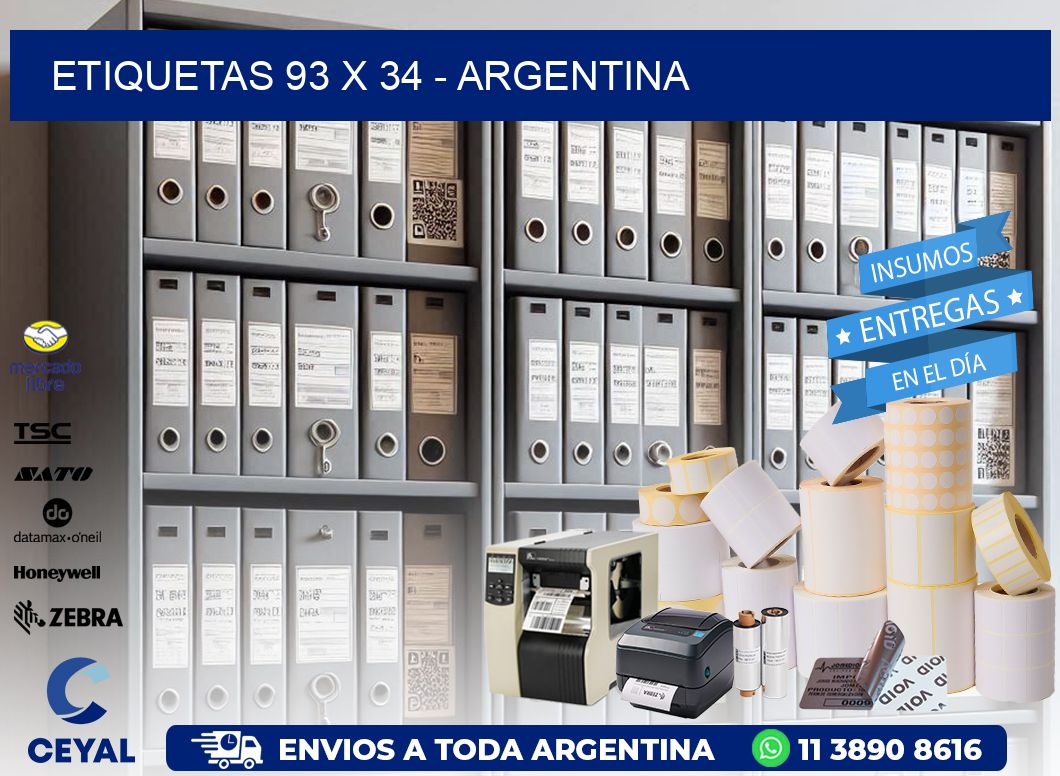 ETIQUETAS 93 x 34 - ARGENTINA