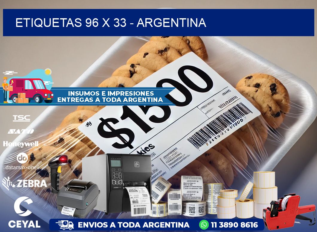 ETIQUETAS 96 x 33 - ARGENTINA