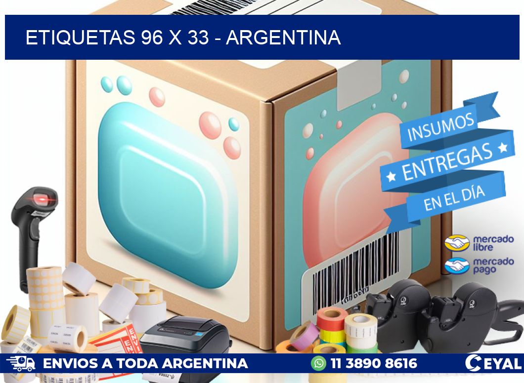 ETIQUETAS 96 x 33 - ARGENTINA