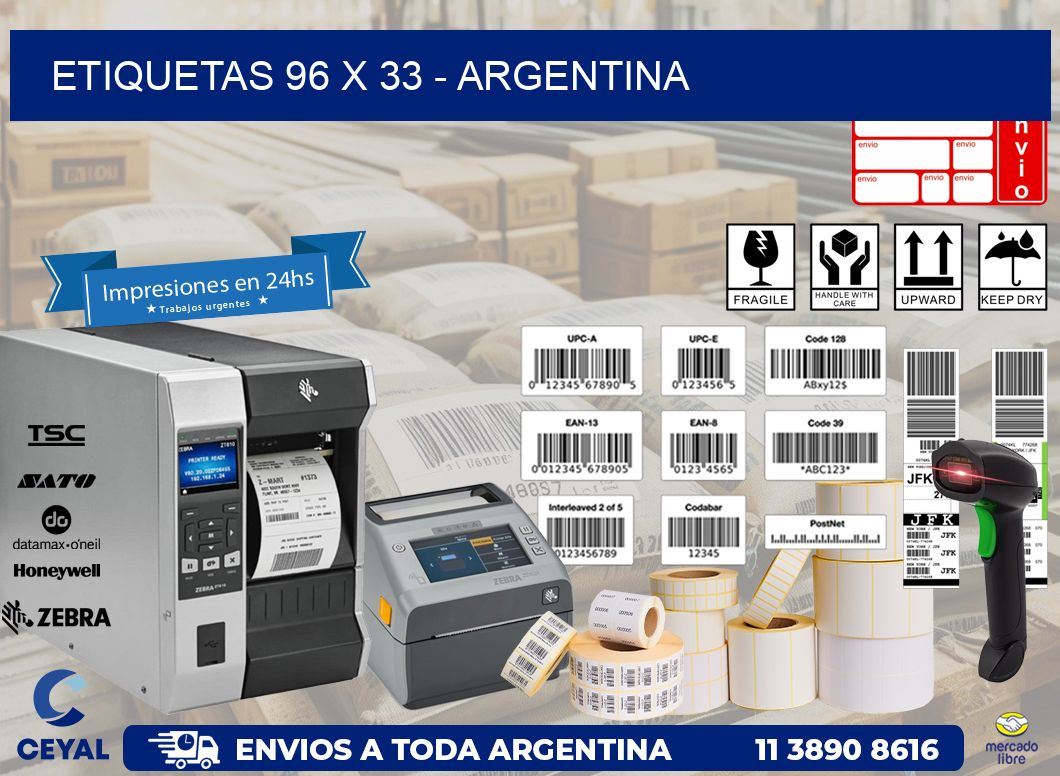 ETIQUETAS 96 x 33 - ARGENTINA