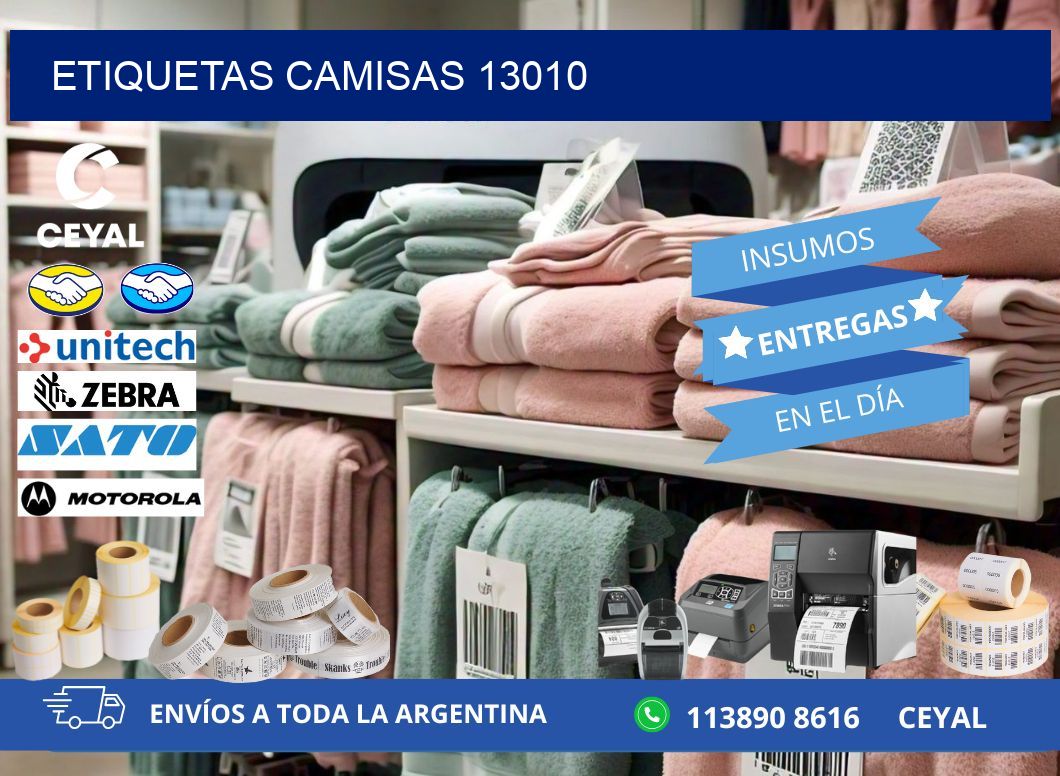 ETIQUETAS CAMISAS 13010