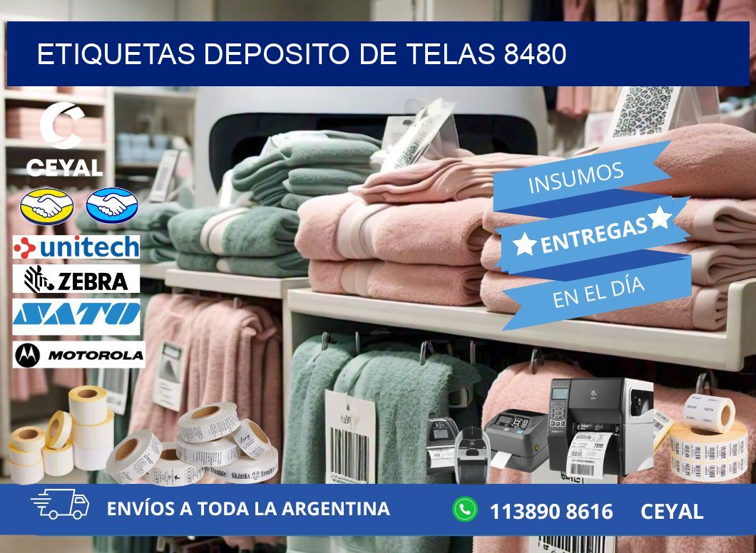 ETIQUETAS DEPOSITO DE TELAS 8480