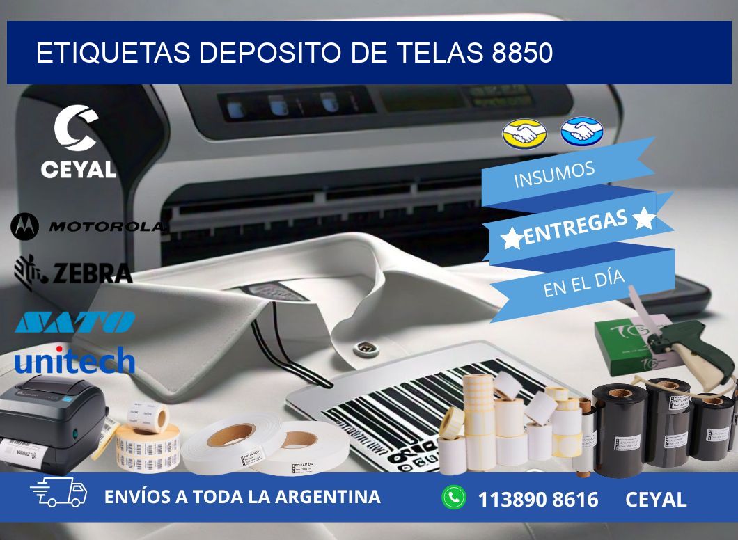 ETIQUETAS DEPOSITO DE TELAS 8850