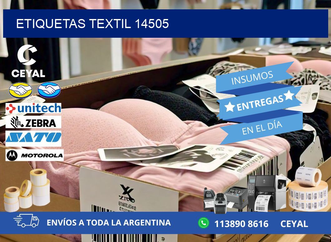 ETIQUETAS TEXTIL 14505