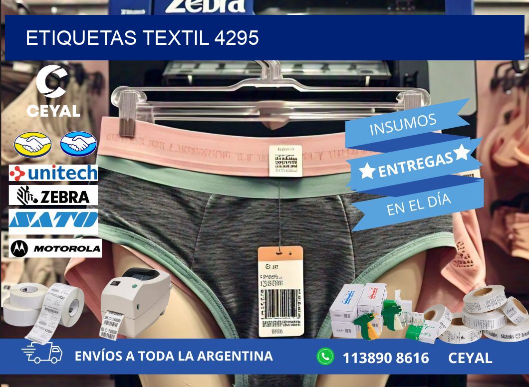 ETIQUETAS TEXTIL 4295