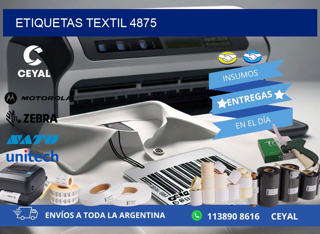 ETIQUETAS TEXTIL 4875