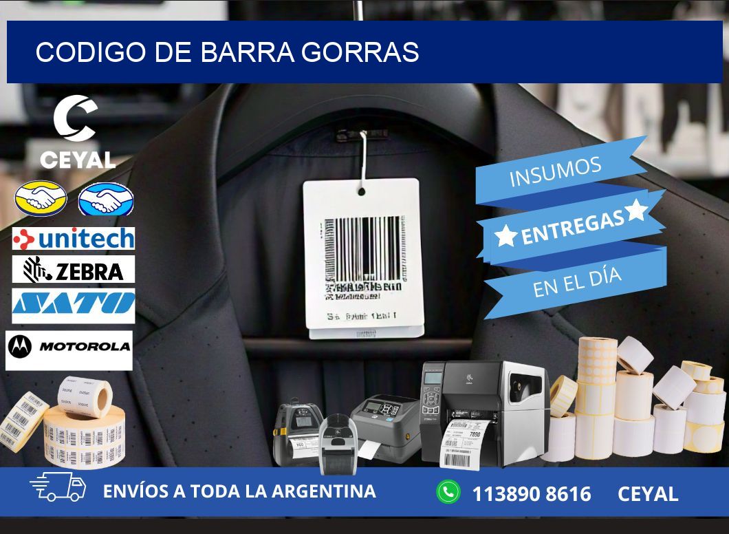 codigo de barra GORRAS