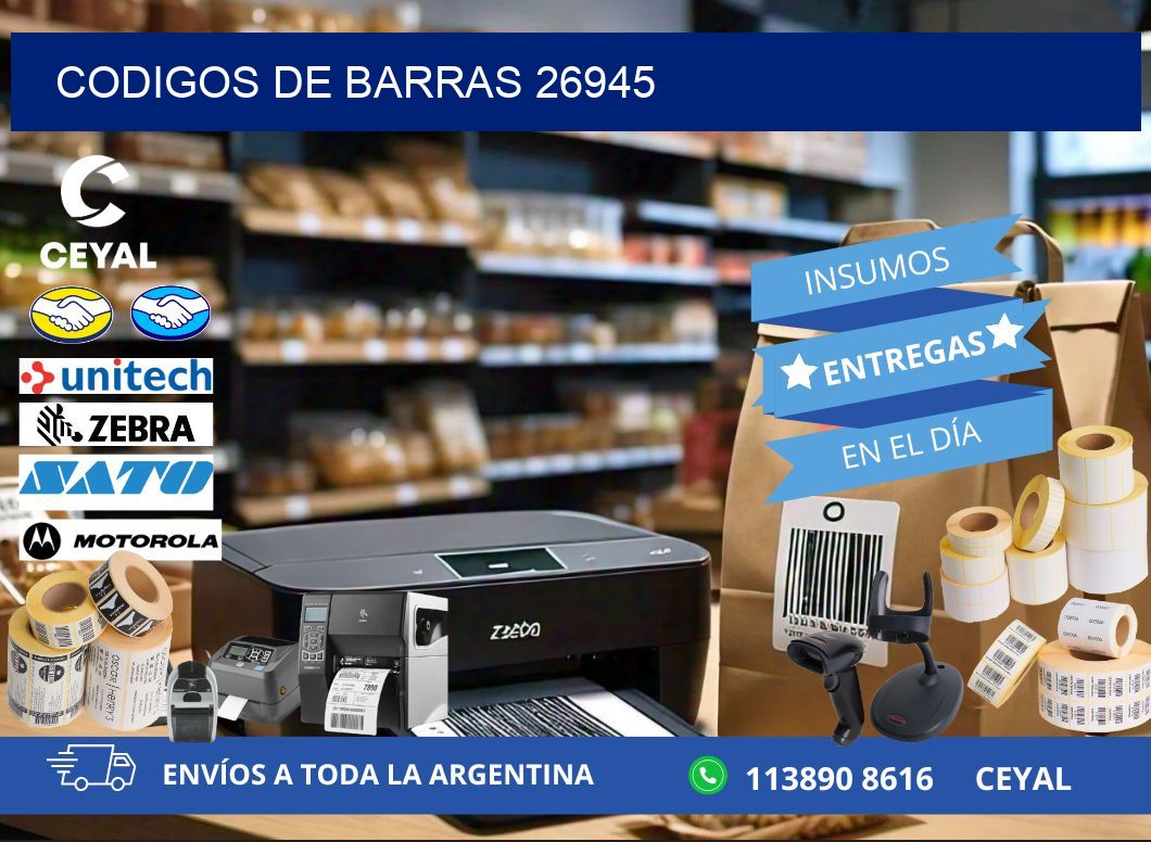 CODIGOS DE BARRAS 26945