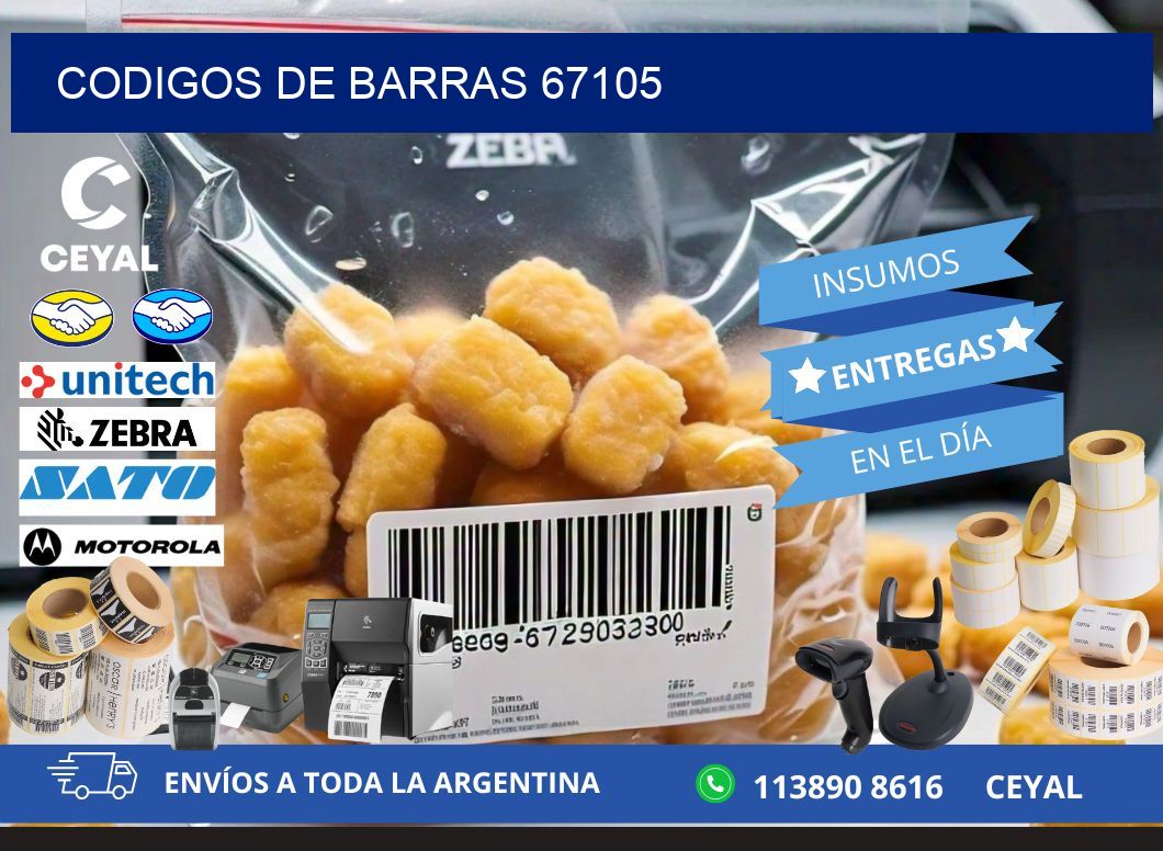 CODIGOS DE BARRAS 67105