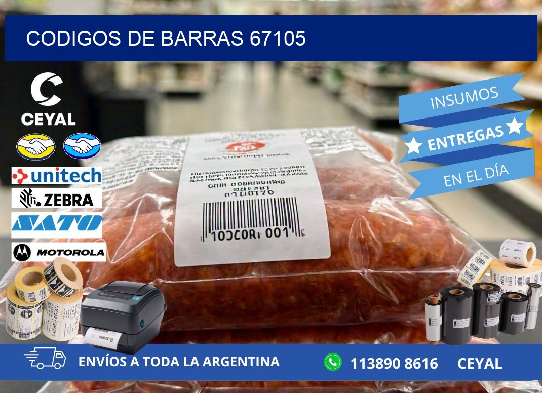 CODIGOS DE BARRAS 67105