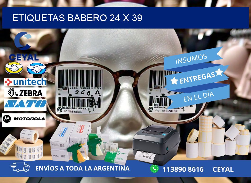 ETIQUETAS BABERO 24 x 39