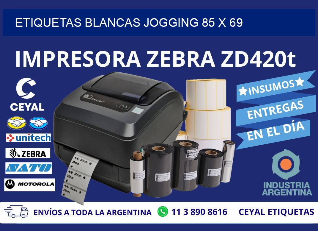 ETIQUETAS BLANCAS JOGGING 85 x 69