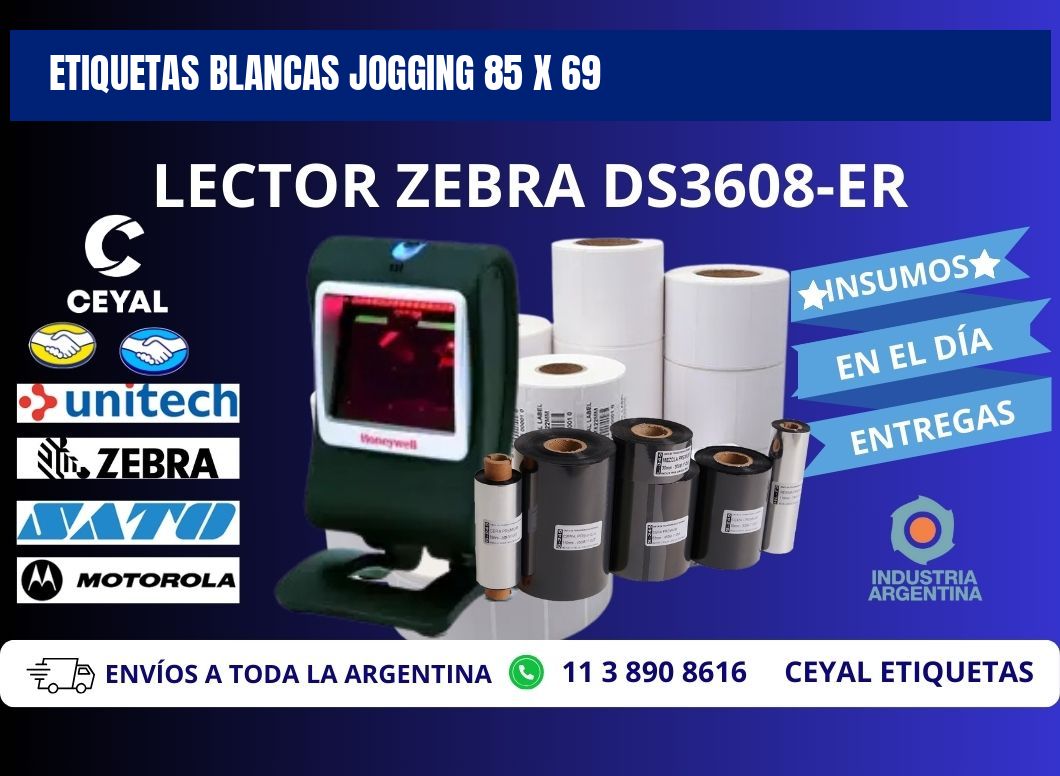 ETIQUETAS BLANCAS JOGGING 85 x 69