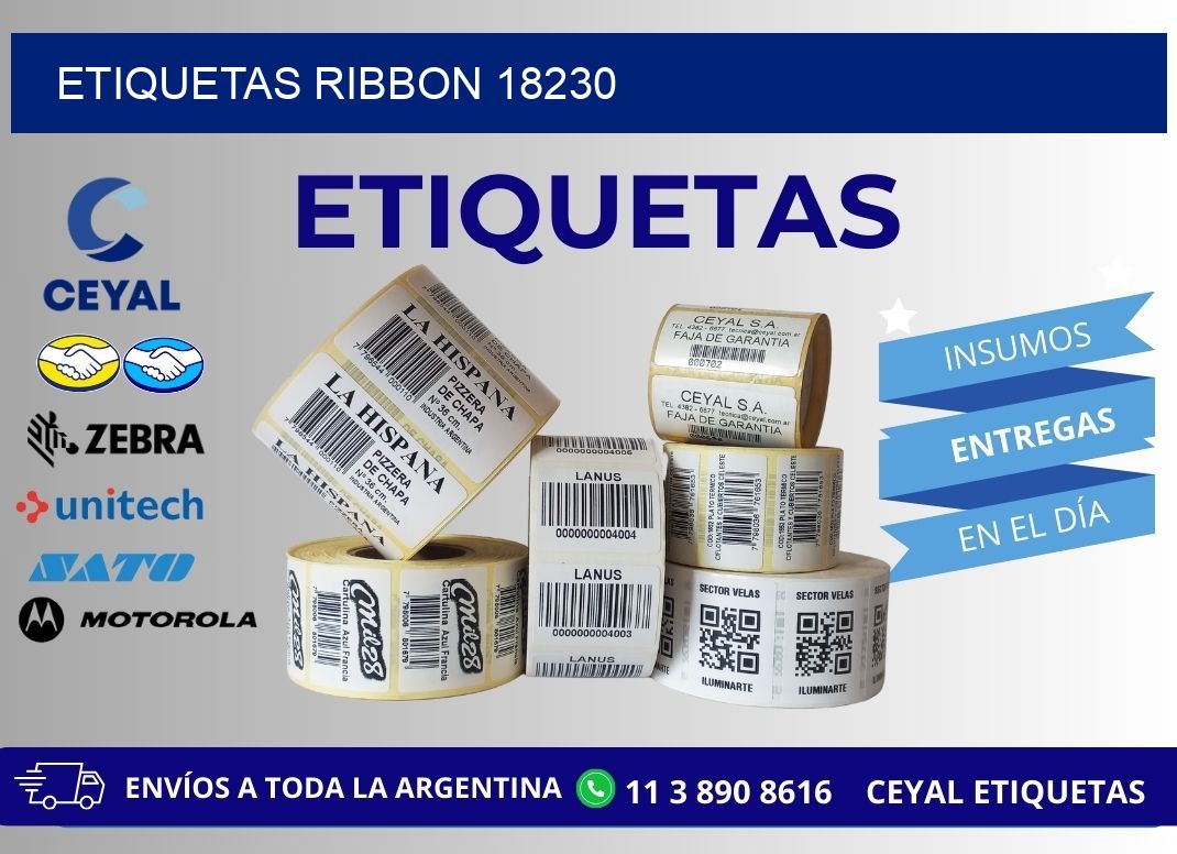 ETIQUETAS RIBBON 18230