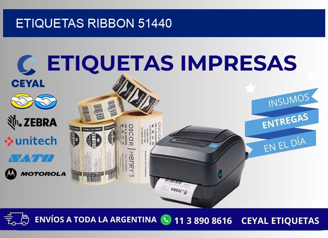 ETIQUETAS RIBBON 51440