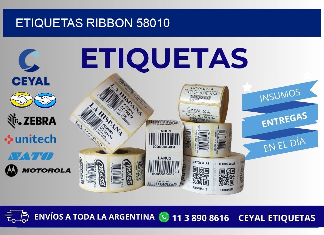 ETIQUETAS RIBBON 58010