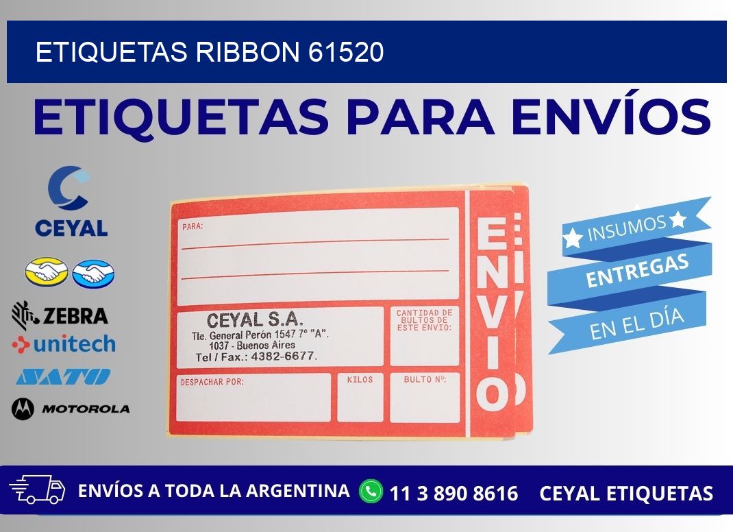 ETIQUETAS RIBBON 61520
