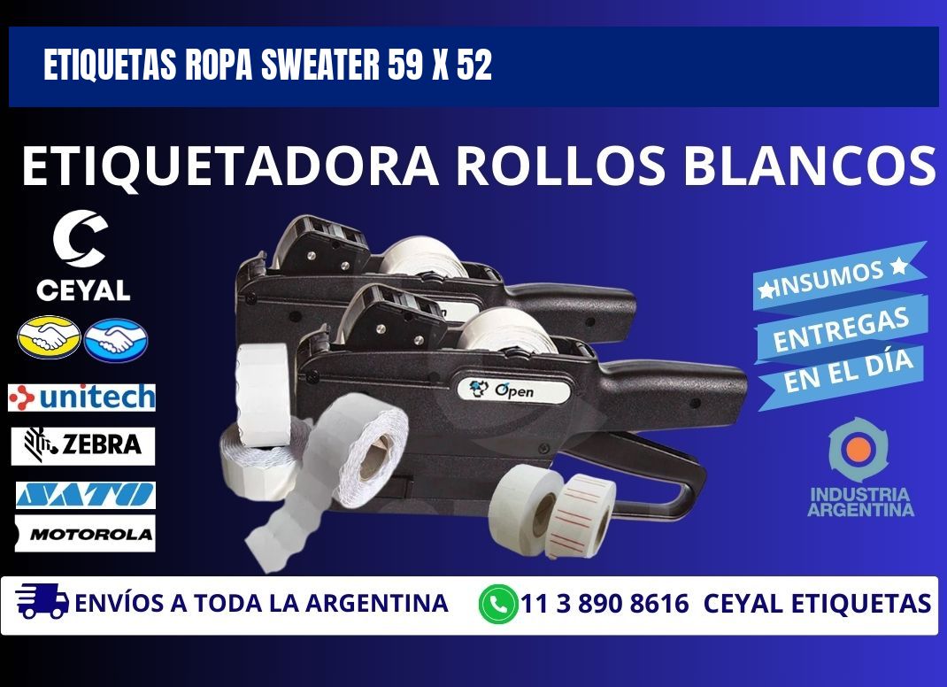 ETIQUETAS ROPA SWEATER 59 x 52