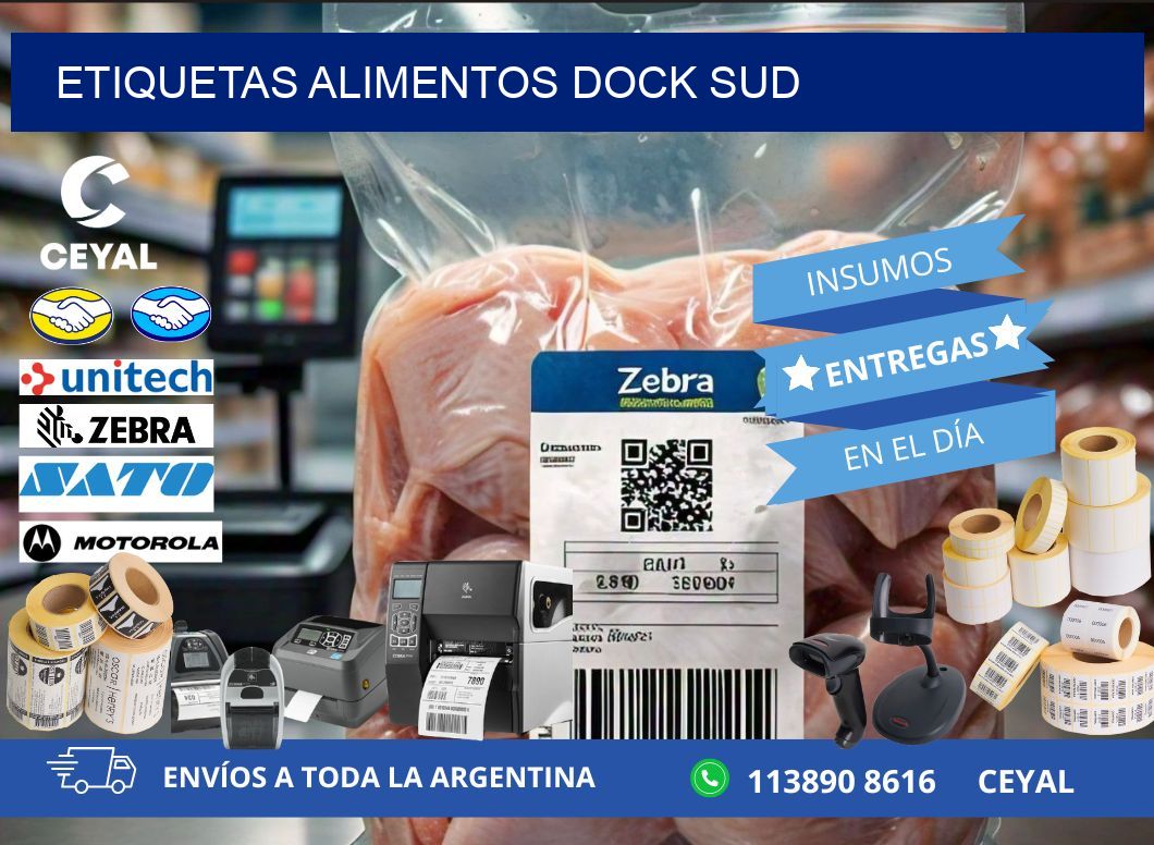 Etiquetas alimentos Dock Sud