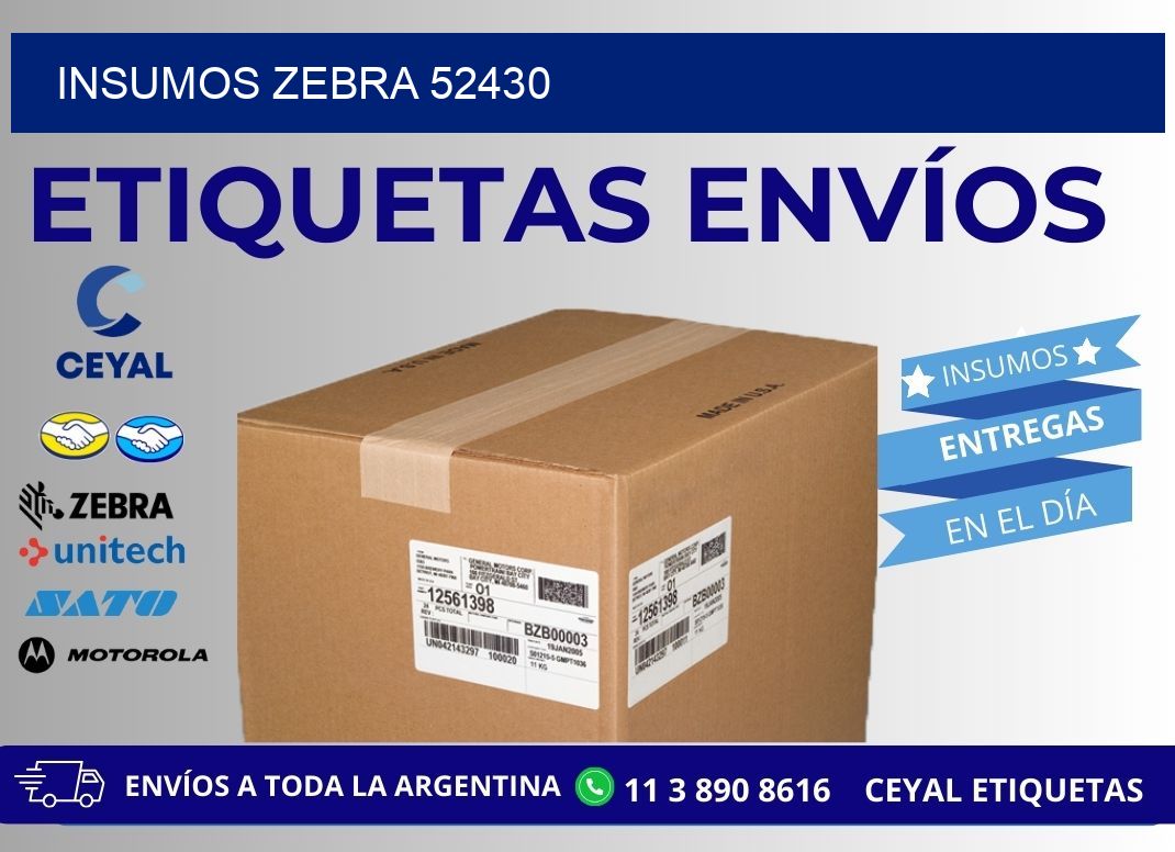 INSUMOS ZEBRA 52430