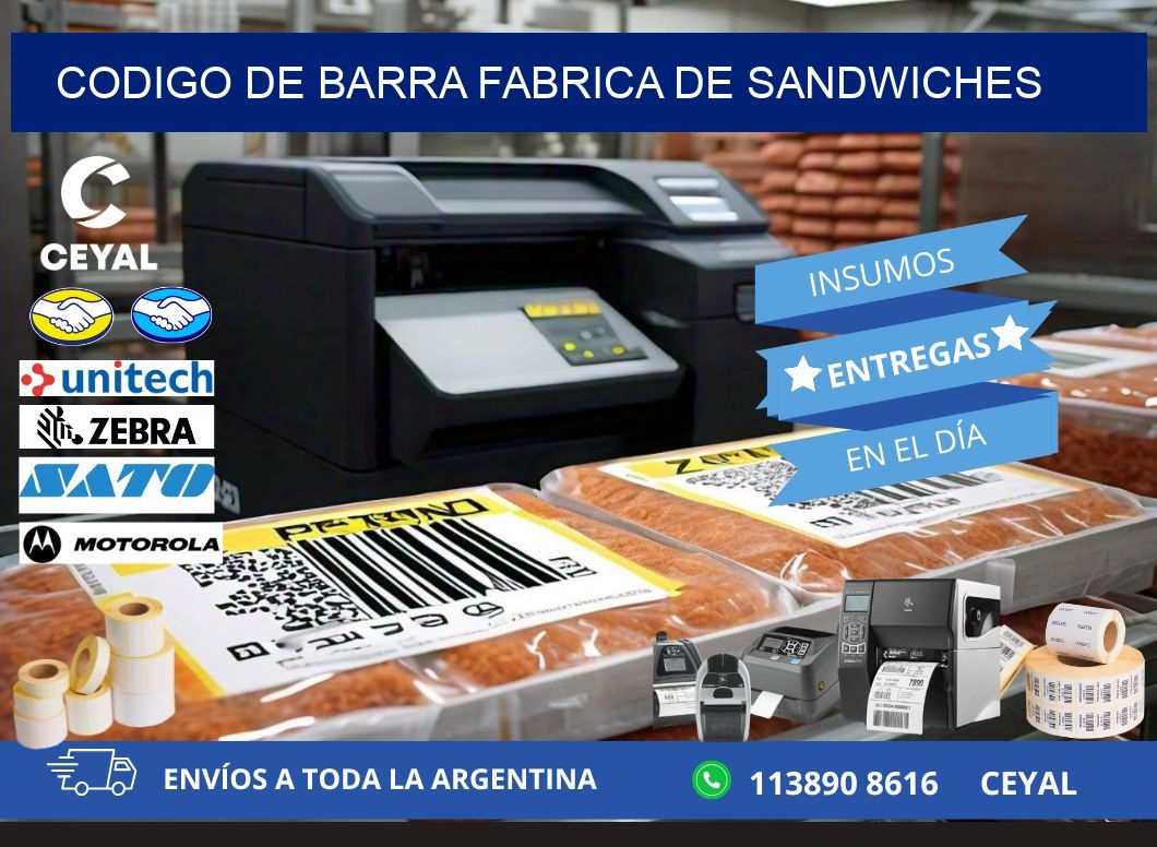 codigo de barra FABRICA DE SANDWICHES