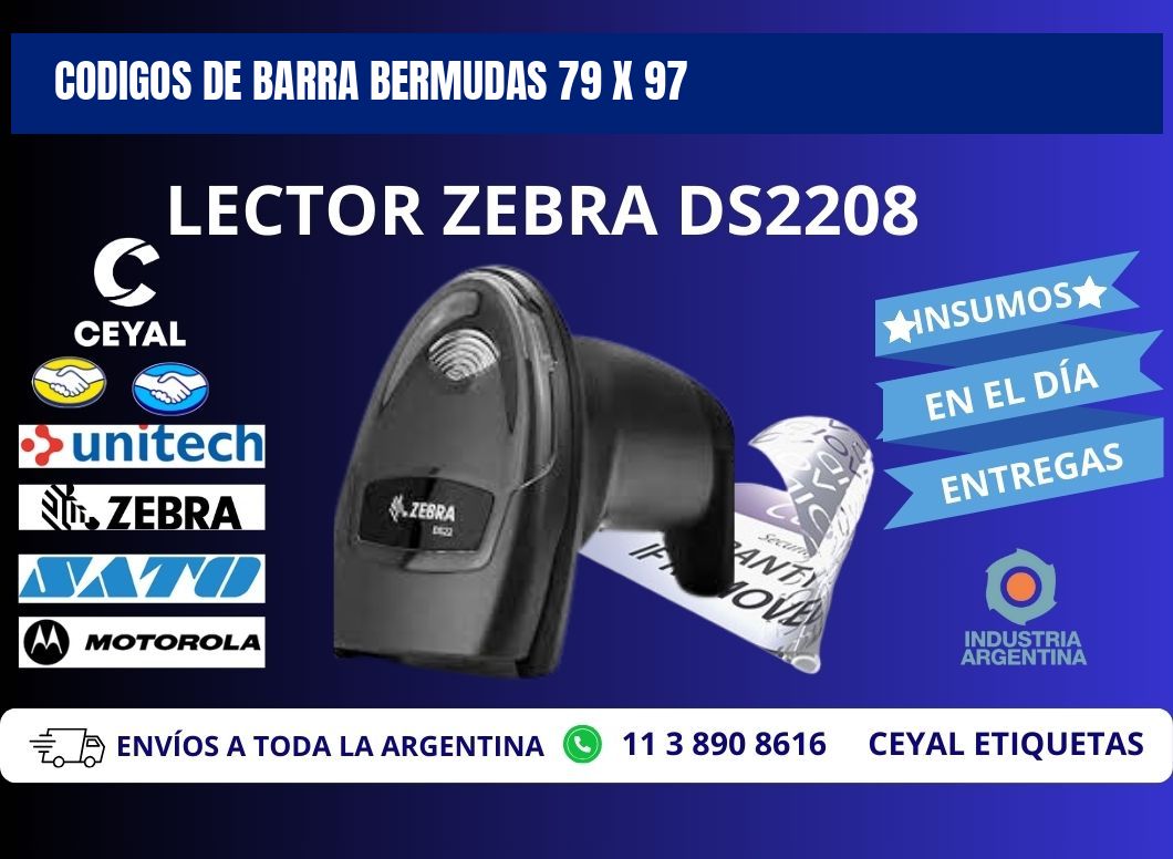 CODIGOS DE BARRA BERMUDAS 79 x 97