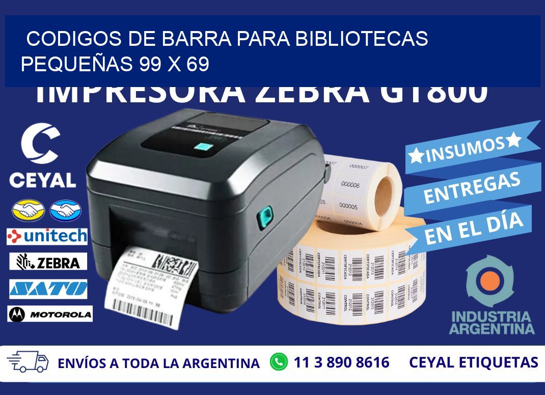 CODIGOS DE BARRA PARA BIBLIOTECAS PEQUEÑAS 99 x 69