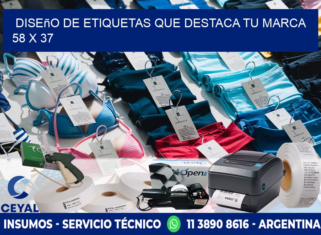 Diseño de Etiquetas que Destaca tu Marca 58 x 37