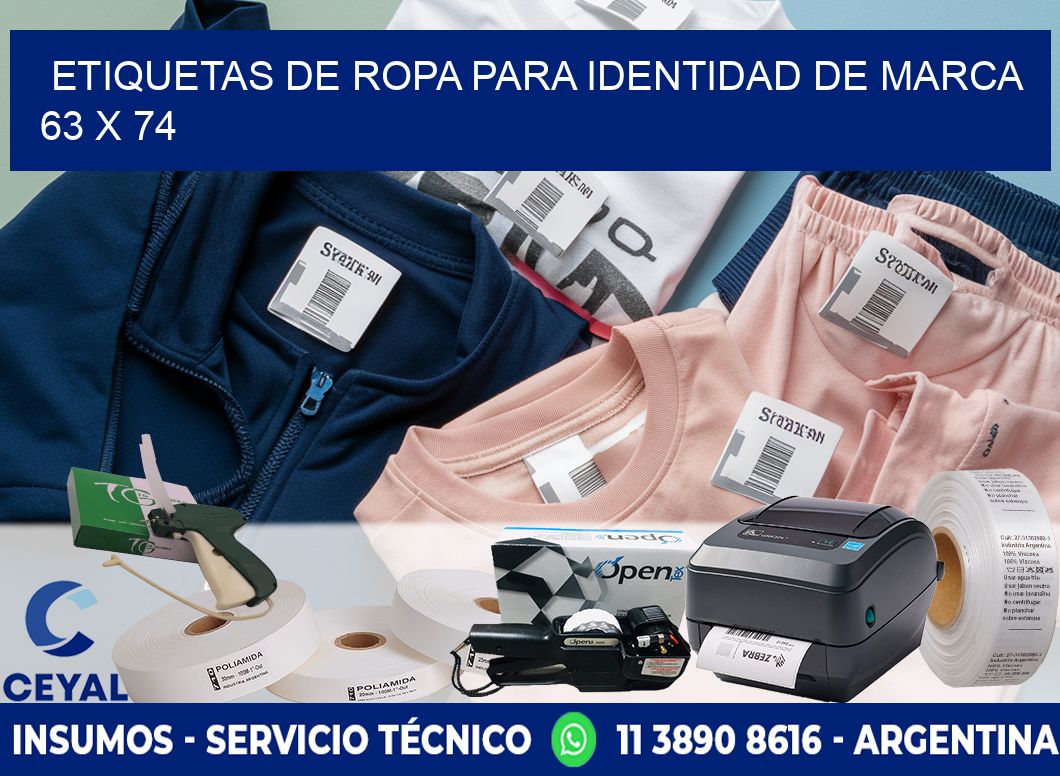 ETIQUETAS DE ROPA PARA IDENTIDAD DE MARCA 63 x 74