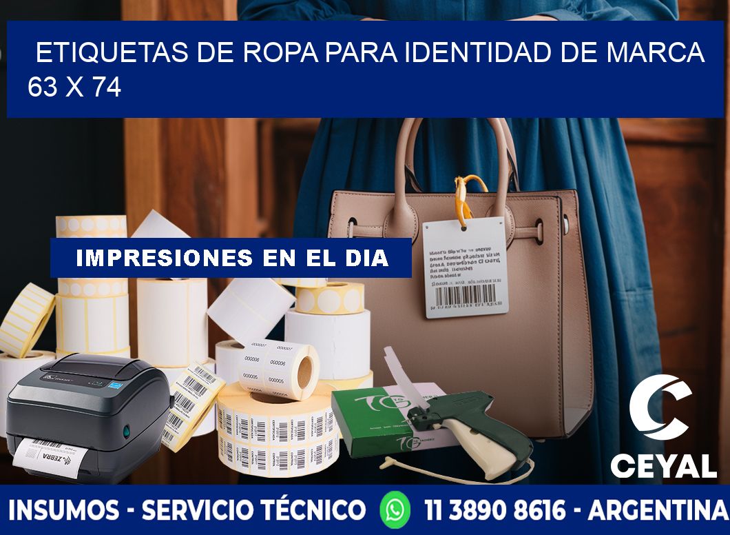 ETIQUETAS DE ROPA PARA IDENTIDAD DE MARCA 63 x 74