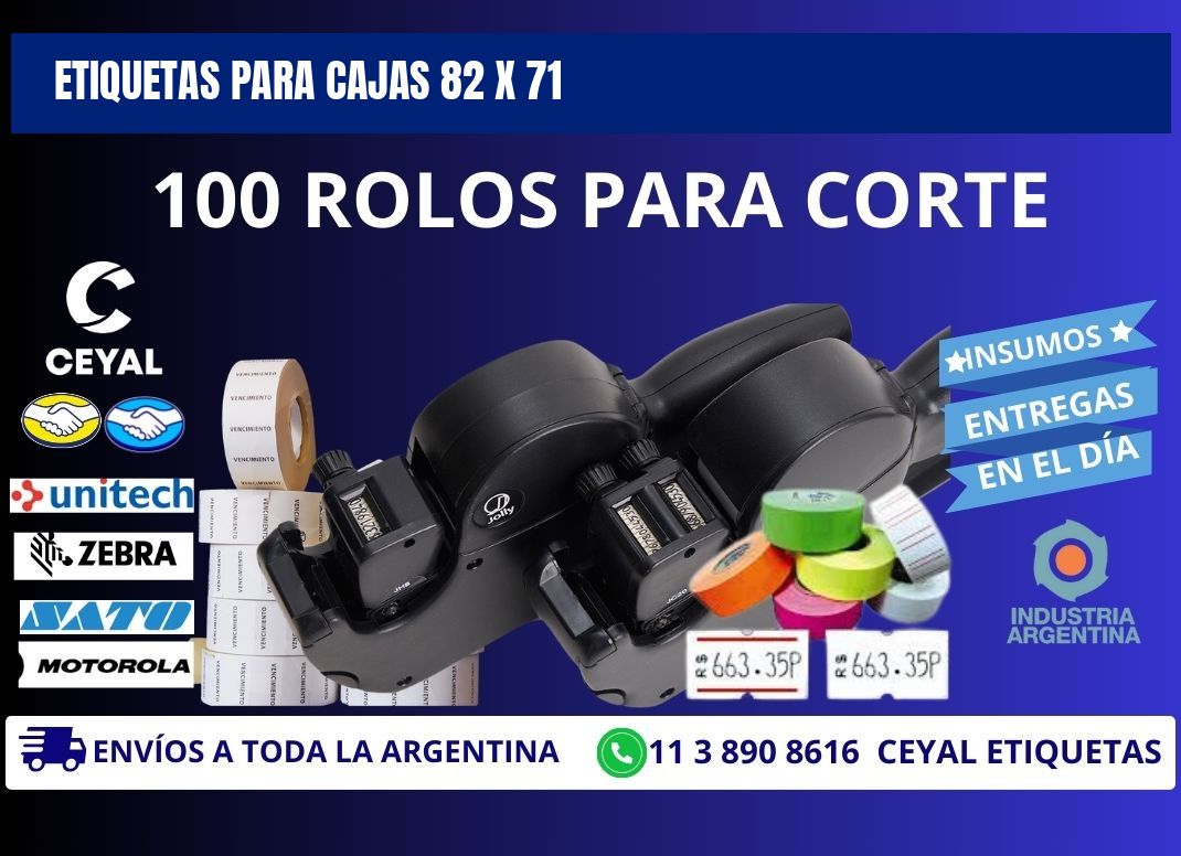 ETIQUETAS PARA CAJAS 82 x 71
