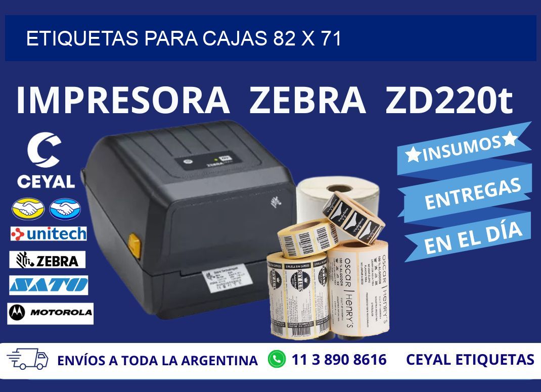 ETIQUETAS PARA CAJAS 82 x 71