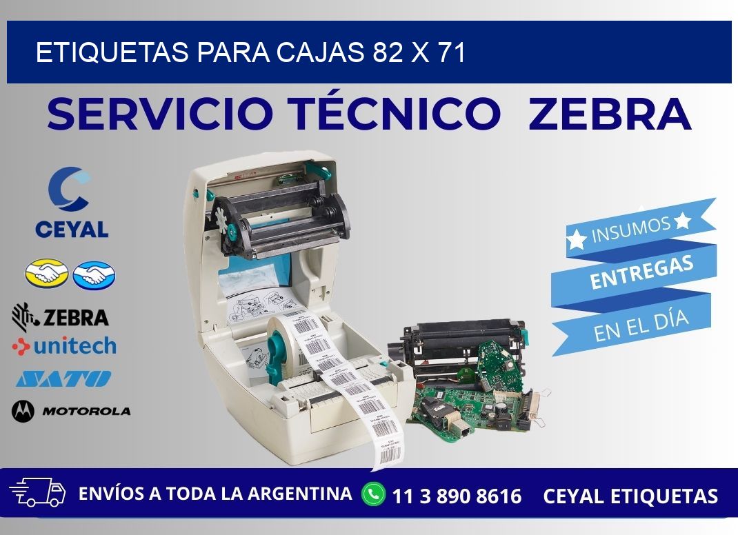 ETIQUETAS PARA CAJAS 82 x 71