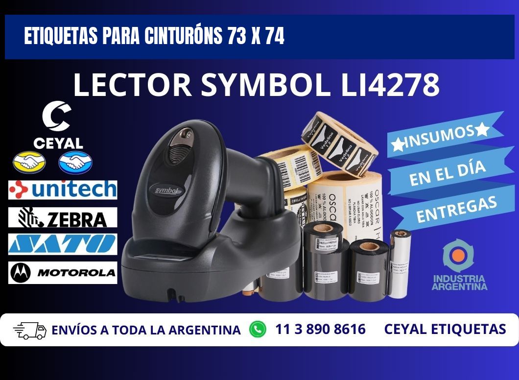 ETIQUETAS PARA CINTURÓNS 73 x 74