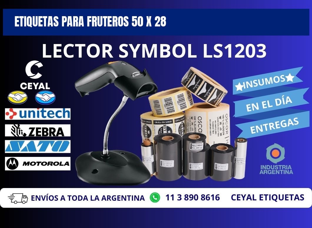 ETIQUETAS PARA FRUTEROS 50 x 28
