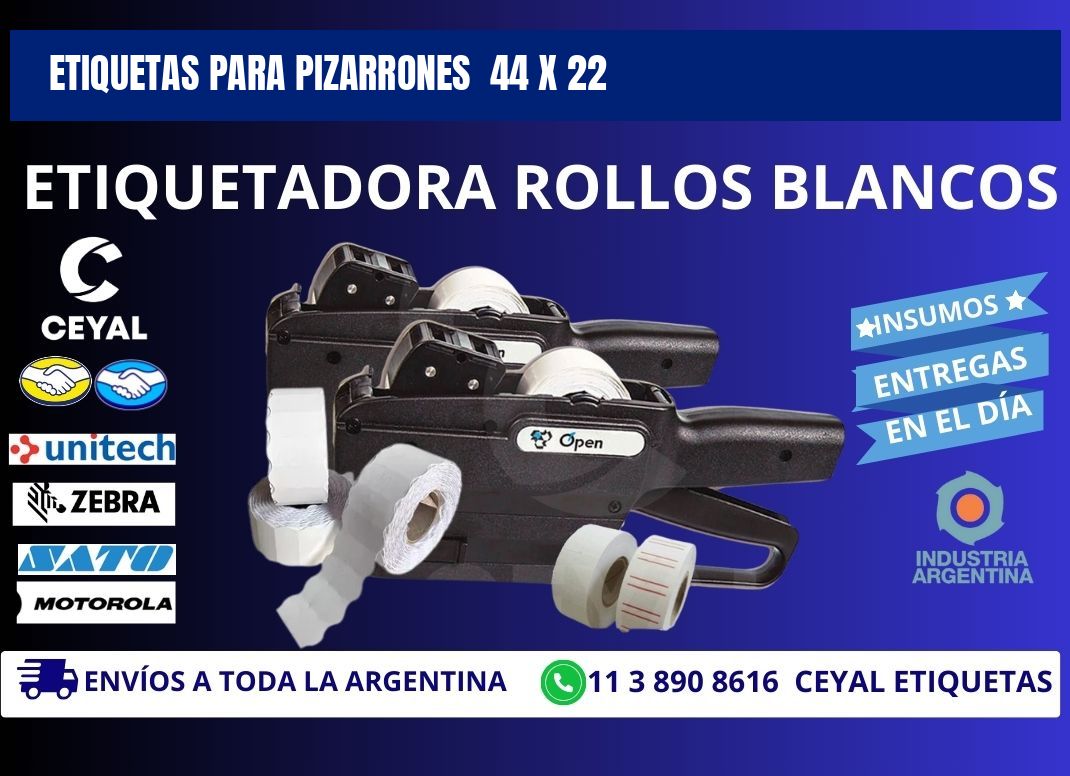 ETIQUETAS PARA PIZARRONES  44 x 22