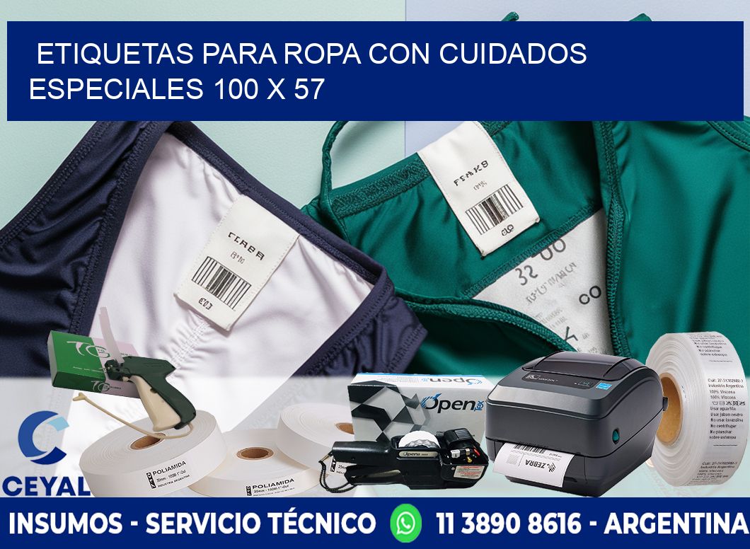 ETIQUETAS PARA ROPA CON CUIDADOS ESPECIALES 100 x 57