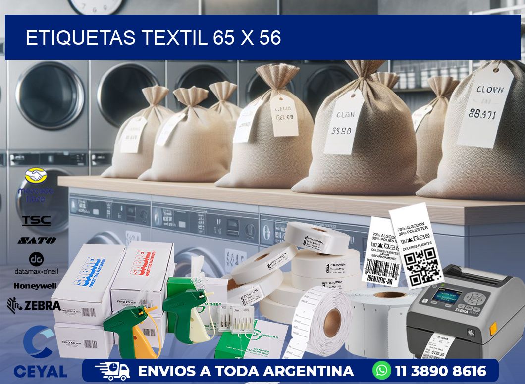 ETIQUETAS TEXTIL 65 x 56