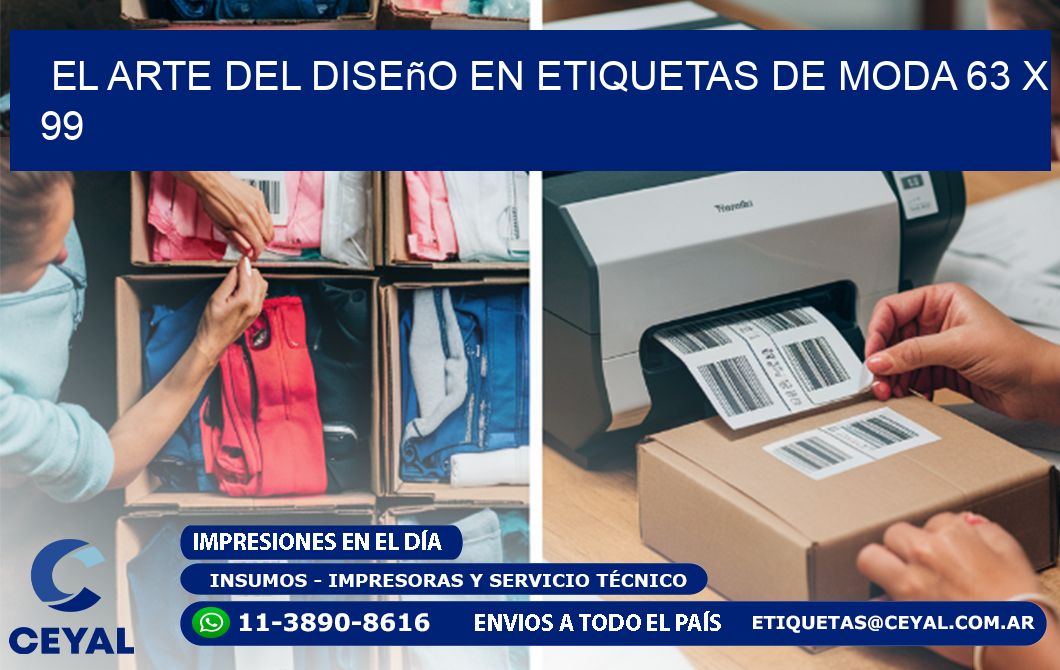 El Arte del Diseño en Etiquetas de Moda 63 x 99
