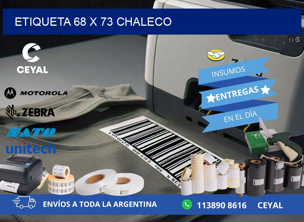 Etiqueta 68 x 73 chaleco