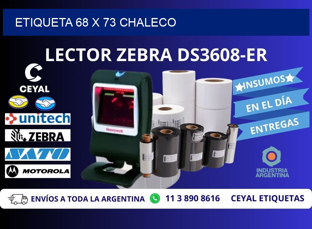 Etiqueta 68 x 73 chaleco