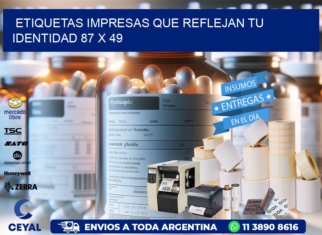 Etiquetas Impresas que Reflejan tu Identidad 87 x 49