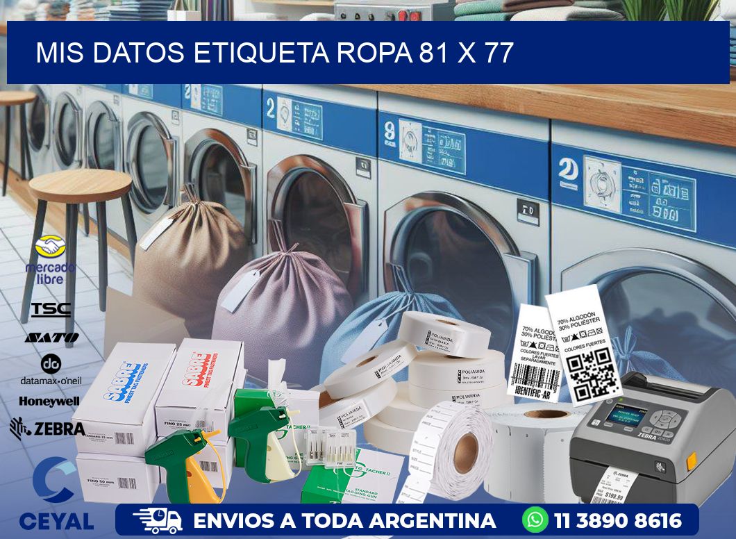 MIS DATOS ETIQUETA ROPA 81 x 77
