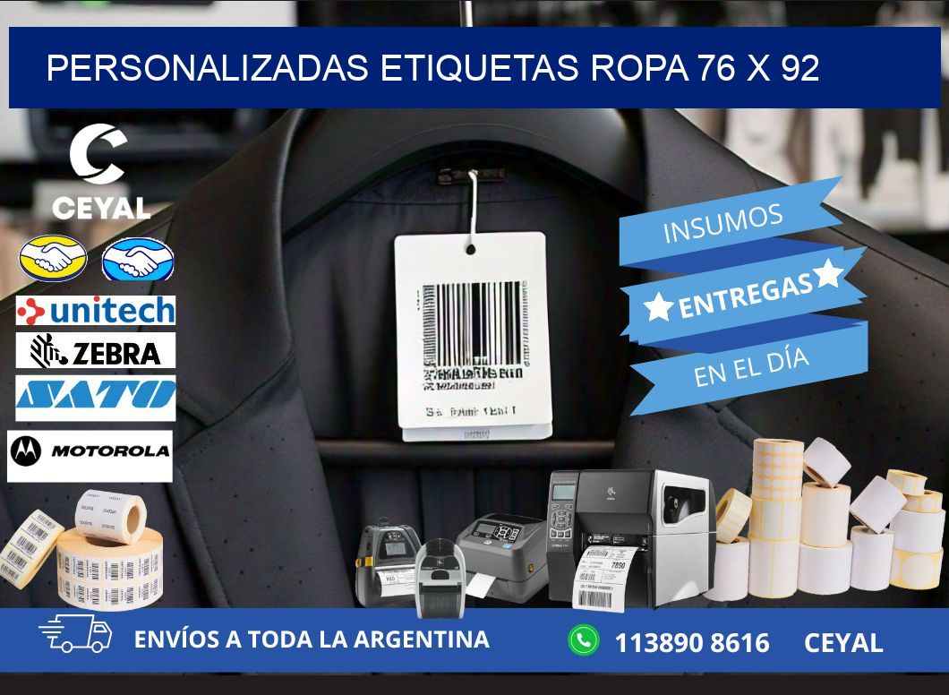 PERSONALIZADAS ETIQUETAS ROPA 76 x 92