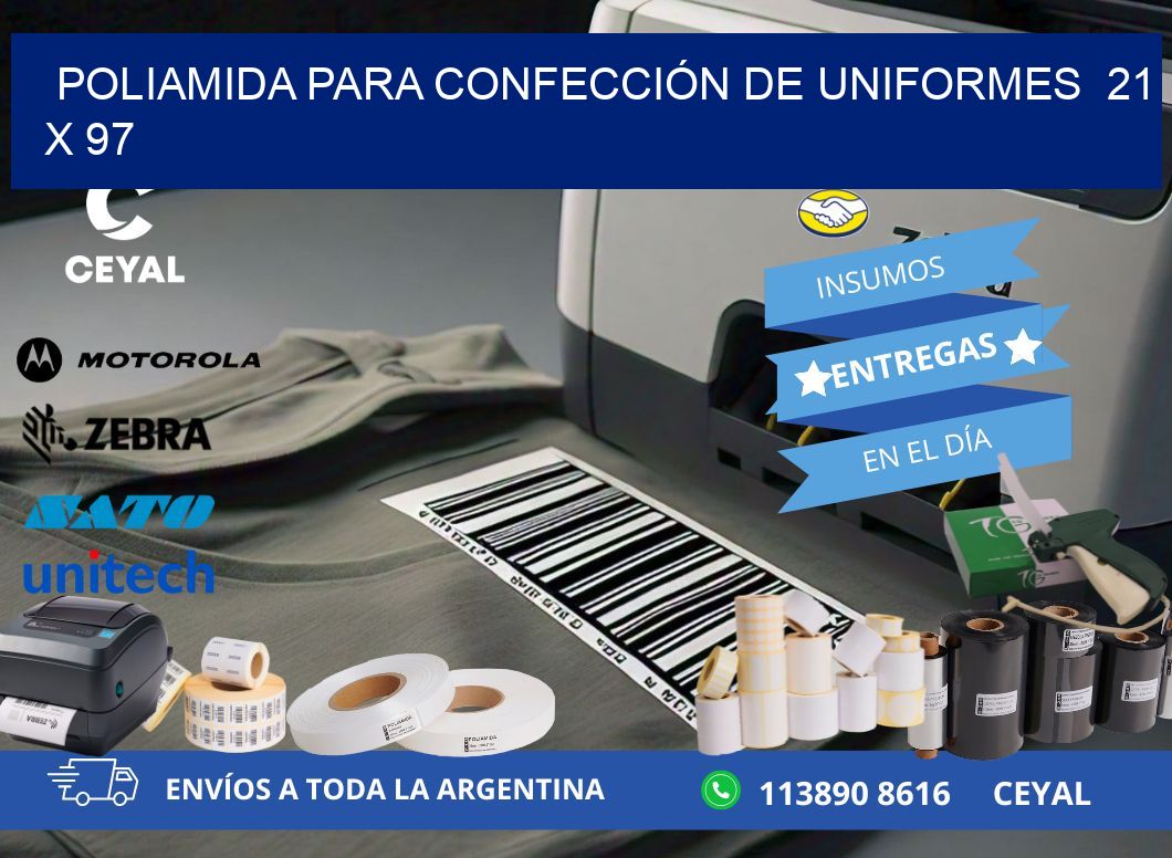 POLIAMIDA PARA CONFECCIÓN DE UNIFORMES  21 x 97