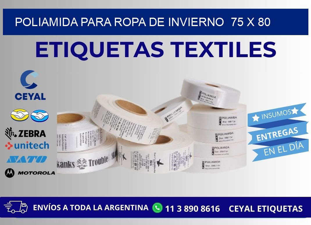 POLIAMIDA PARA ROPA DE INVIERNO  75 x 80