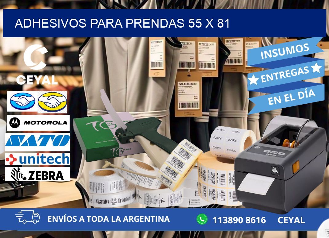 ADHESIVOS PARA PRENDAS 55 x 81