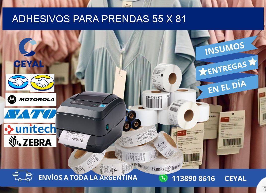 ADHESIVOS PARA PRENDAS 55 x 81